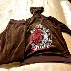 “Juicy Couture” Bling Velour Tracksuit